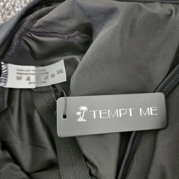 Tempt Me Athletic One Piece Swimsuits for Women Sport Tummy Control XXL 2XL - Picture 7 of 10